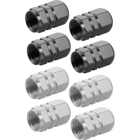 Couvercle De Valve Pour Pneu - En Alliage D'aluminium - Étanche À La Poussière Et À L'Humidité - Pour Voiture Moto Vélo Trottinette Électrique - Lot De 8 Pièces (1/5)
