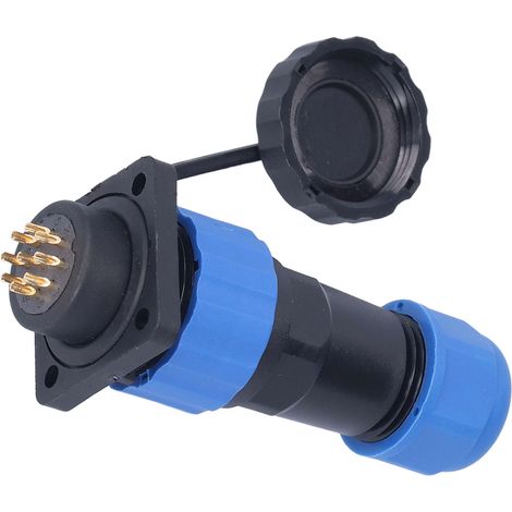 Connecteur d'alimentation étanche, prise carrée aviation, adaptateur de soudage industriel 250 V 5 A SP209 broches (1/5)