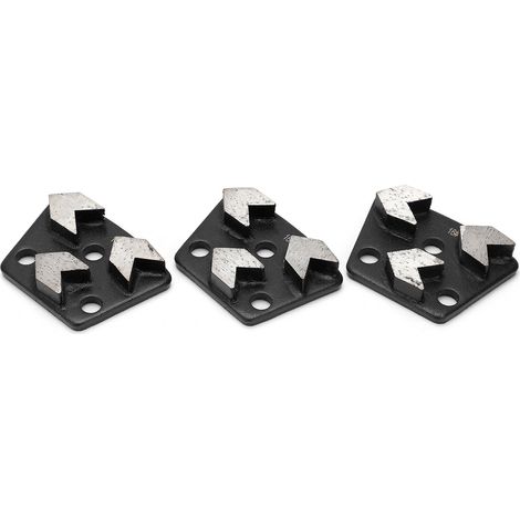Meuleuse diamant trapézoïdale, chaussures de meulage de béton, outil de coupe, jeu de disques 16 noir 3 pièces (1/5)