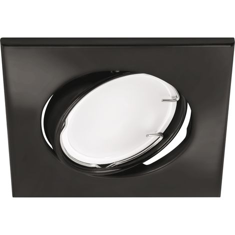 Plafonnier spot carré BONO D, noir (1/2)