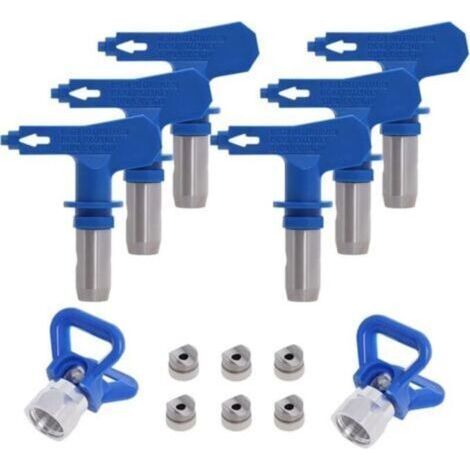 Buse Airless pulvérisation Réversible, 2X Buse siège Garde, Accessoires Buse Airless pour Pistolet à Peinture Haute Pression (Tapez 211, 315, 417, 517, 515, 523) (1/4)