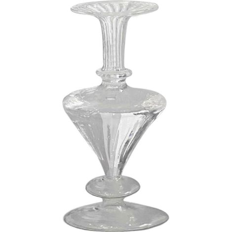 Vase en verre minimaliste et épuré, pot de fleurs pour table basse, décoration intérieure (1/4)