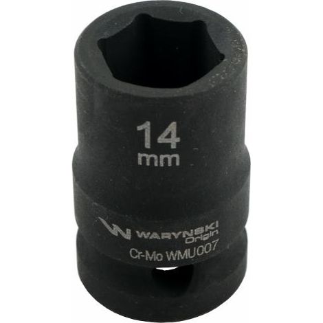 Vaso de impacto hexagonal 1/2". 14 mm. CrMo. DIN 3129. Waryński (1/4)