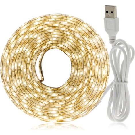 USB-betriebener, einfarbiger Lichtstreifen zur Dekoration des Hintergrunds eines TV-Ständers oder anderer TV-Möbel, flexibles Design (1/5)