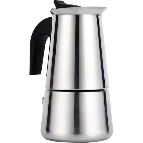 Cafetière à expresso pour cuisinière, cafetière moka en acier inoxydable, (1/5)