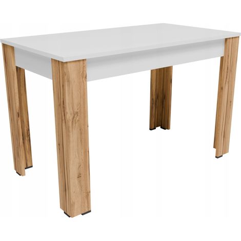 CR3-STERN tavolo da pranzo bianco per cucina, soggiorno e sala da pranzo