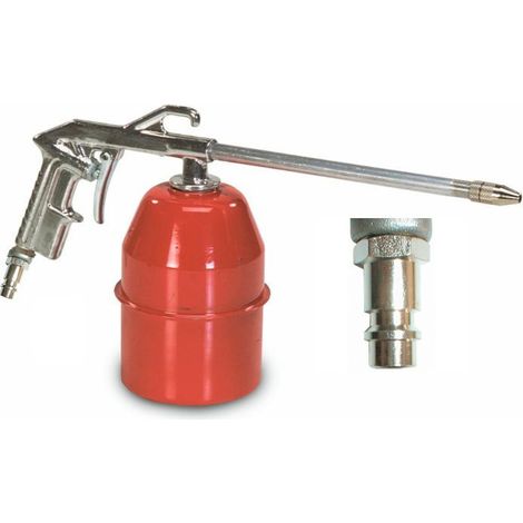 Lem Select – Pistolet de lavage gasoil 1 L – Connexion rapide profil Allemand – Adapté kit compresseur AM04176 – Réservoir 1 L pour usage intensif