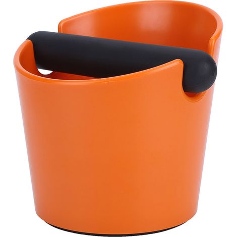 Boîte à marc de café anti-dérapante pour ménage et café, bac de vidange orange pour café (1/5)