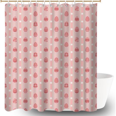 Rideau douche polyester 180x180 artistique voile de douche pour loft industriel (1/5)