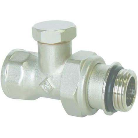 Racor somatherm 286 20 tres vías rosca hembra niquelado