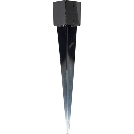 Einschlaghülse Schwarz 121 x 121 x 900 mm - Pro Stück
