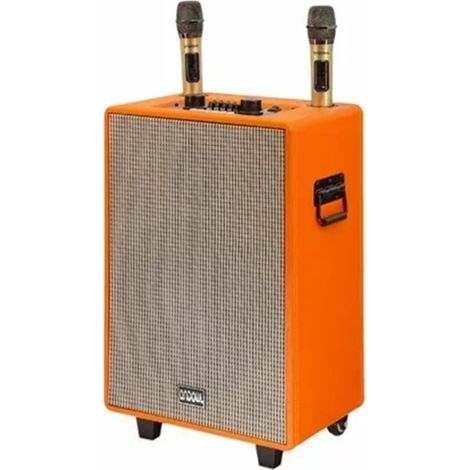 Andowl - Altoparlante Portatile Con Funzione Karaoke 2 Microfoni Wireless Telecomando Ruote 12 Max - (1/5)