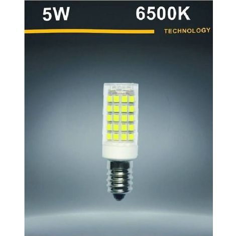 TrAdE Shop Traesio - Lampadina Led E14 5 Watt Toni Di Luce Calda 3000k Fredda 6500k Naturale 4000k - -Bianco Freddo -