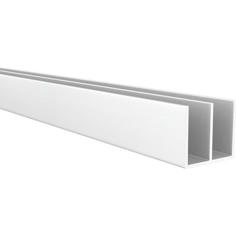 Profilé en double U aluminium – Finition anodisée mate – Dimensions 20x18x1000mm – Épaisseur 1mm – Pour métallerie et construction – REI