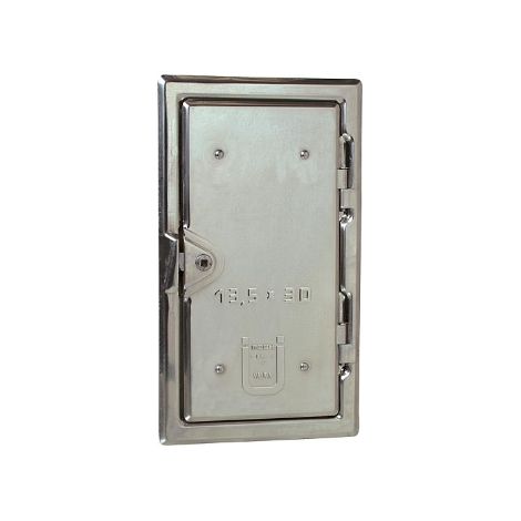 Portes de cheminée en acier inox V4A 11 x 25 cm
