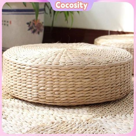 Cocosity Coussin d'assise d'oreiller de sol Tatami Oreiller de sol Tatami artisanal de Style japonais, coussin deco coussin (1/5)