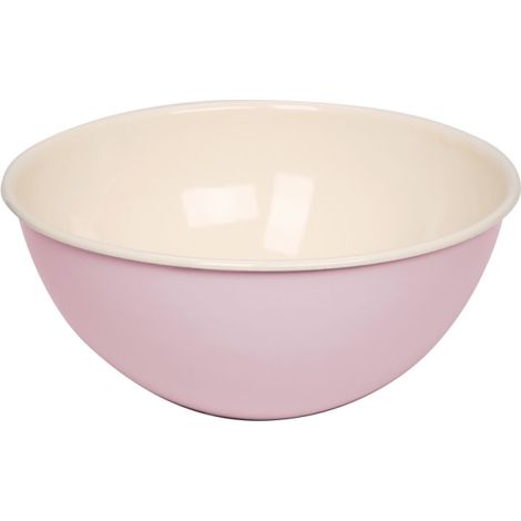 Riess frutero y ensaladera Ø26 cm esmalte rosa pastel