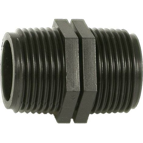25 x RACCORDO POLIPROP NIPPLO 1X 1