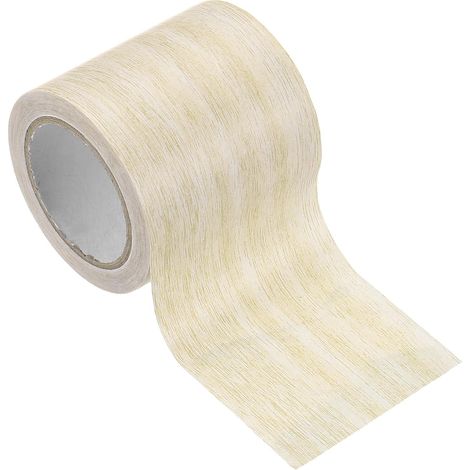 Ruban Bois 5.7cm x 4.57m, Ruban Autocollant Texture Bois Réaliste Pour Meubles Armoires Sols Murs, Chêne Jaune Clair (1/5)