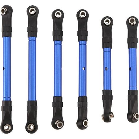 Barra de tracción delantera y trasera ajustable, varillaje de dirección, tirante de dirección para Slash/Hoss/Rustler/Stampede/4x4 Huanqi727 Azul (1/2)