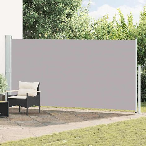 vidaXL Toldo lateral retráctil de jardín gris 180x514 cm (1/5)