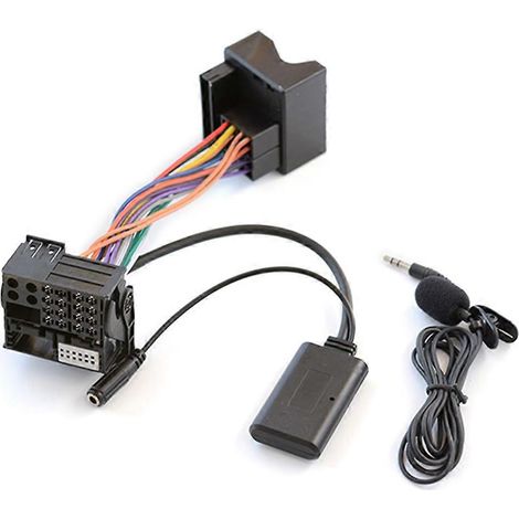 Autoradio Bluetooth stéréo compatible avec adaptateur AUX 3,5 mm, prise multimédia autoradio, compatible avec CD20/30/50 et autres accessoires automobiles. (1/5)