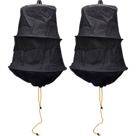 Denim Bee Swarm Cage, 2 Pieces, Swarm Catcher, Outdoor Beekeeping Supplies, Black Tool (1/5)