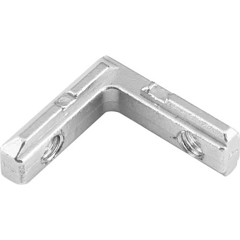 Accessoires pour profilés aluminium conformes aux normes européennes : connecteur d'angle intégré en forme de L, lot de 10.