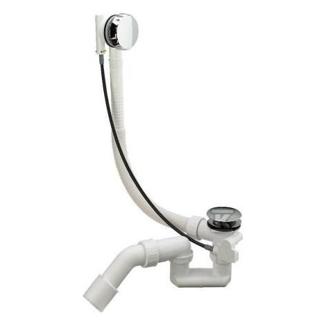Sifone di scarico e troppopieno per vasca da bagno Viega Simplex 495121, design piatto (1/3)