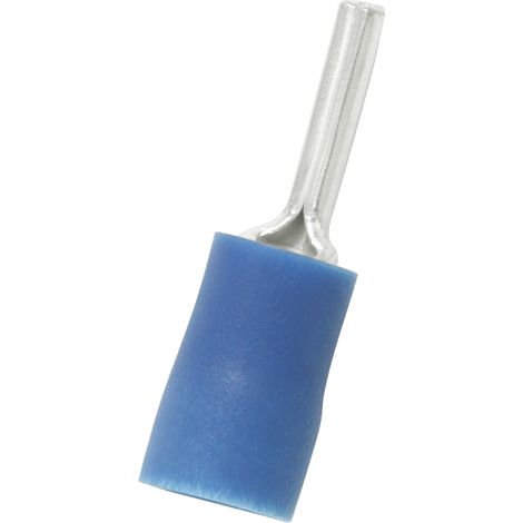 Connecteur à broches à sertir Isolé RS PRO, Dia. broche 1.9mm, Long. broche 10mm, Bleu 14AWG 2.5mm² 16AWG 1.5mm²