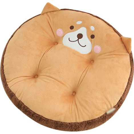 Coussin décoratif pour siège de chaise, coussin rond mignon avec un animal, 45 cm (1/5)