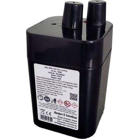 Berger & Schröter Pile rechargeable spéciale 4R25 LiFePO 4 6.4 V 6 Ah 1 pc(s) (1/2)
