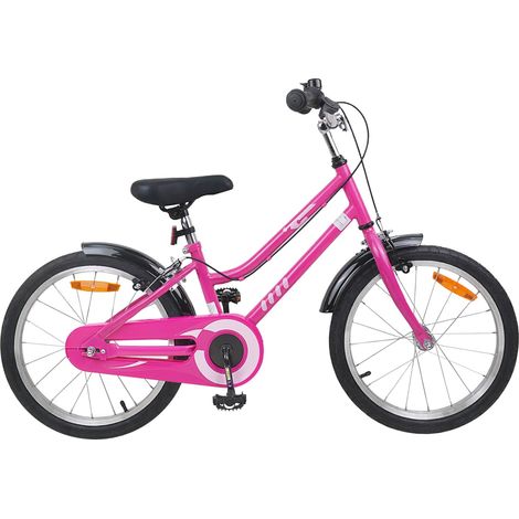 Teenpull – Kinderfahrrad 18 Zoll für 5-7 Jahre alt Pink Schwarz (1/5)