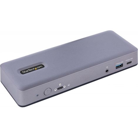 StarTech.com USB-C Docking Station - Multi Monitor HDMI/DP/DP Alt Mode USB-C Dock - 3x 4K30 / 2x 4K60 - 7-Port USB Hub - 60W Power Delivery - GbE - 3.5mm Audio - Works With Chromebook certified - Dock