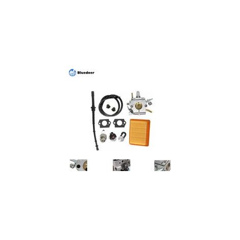 Carburador con filtro de aire y manguera de gasolina para Stihl FS400 FS450 FS480 SP400 SP450 - Reemplaza Zama C1Q-S34H, 4128 120 0651, 4134 141 0300. H121 (1/5)
