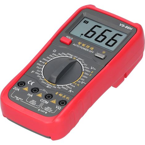 Multimètre numérique VS-86H Testeur AC/DC Tension Courant Température Fréquence Détecteur de Fil sous Tension (1/5)