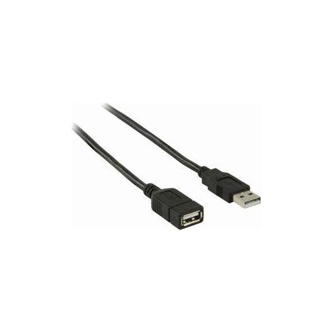 nedis CCGB60010BK20 cable USB 2.0 plateado 2 metros