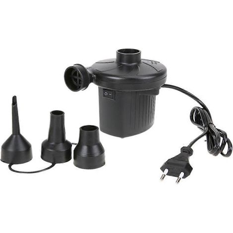 Pompe à air électrique compatible avec les produits gonflables, pompe à air portable et rapide avec 3 embouts, double usage pour le gonflage/dégonflage, adaptée à une utilisation en extérieur. (1/5)