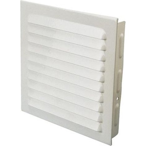 Rejilla ventilacion embutir aluminio blanca 16x16cm meval