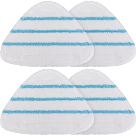 Tampons de rechange pour balais vapeur True & Tidy STM-500, STM-700 et STM-700A, housses pour balais vapeur triangulaires, tampons lavables pour sols (lot de 4) (1/5)