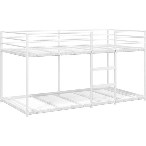 Etagenbett ohne Matratze Weiß 75x190 cm Stahl vidaXL (1/5)