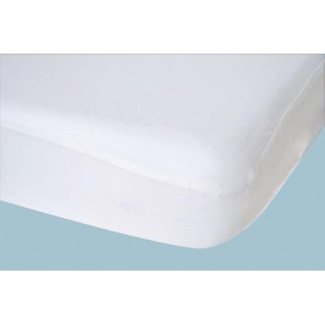 Drap housse imperméable 2 en 1 Blanc 60x120 cm (1/2)
