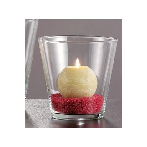 Vaso derorativo casa portacandela in vetro gazar 13,5 cm (1/2)