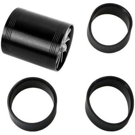 Voiture Turbocompresseur à double admission Turbines à ventilateur Supercharger Gaz Fuel Saver Turbo Super Charger Fuel Saver (Noir) (1/4)