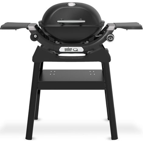 Barbecue à gaz - Weber - Q1200N avec stand - 2,94kW - 1 brûleur en acier inoxydable - Allumage piézoélectronique - Noir (1/4)
