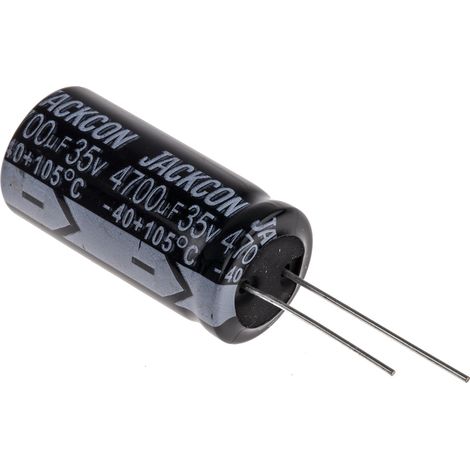 Rs Pro – Condensateur 4700µF 35V c.c. – Montage traversant – Technologie électrolytique – 18mm diamètre x 36mm hauteur (1/2)