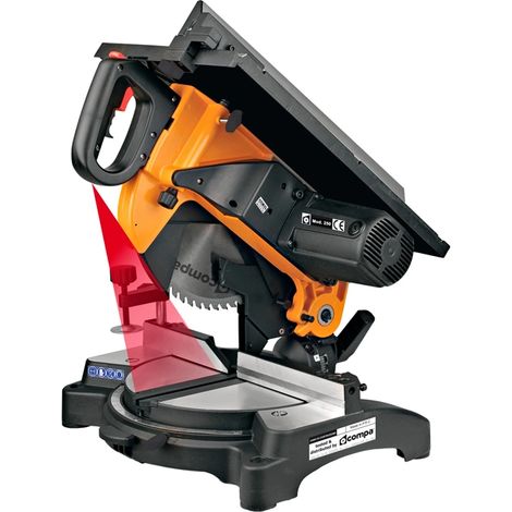 troncatrice per legno "orange 250" con piano in alluminio - compa. (1/8)