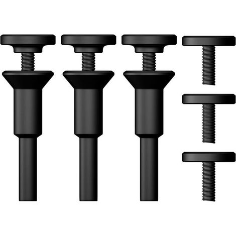 SABIR Lot de 3 supports de mandrin de montage de roue coupée de 0,95 cm et 6,35 mm avec tige d'arbre de 6,35 mm pour meuleuse à matrice, accessoires de perceuse, outil rotatif (1/4)