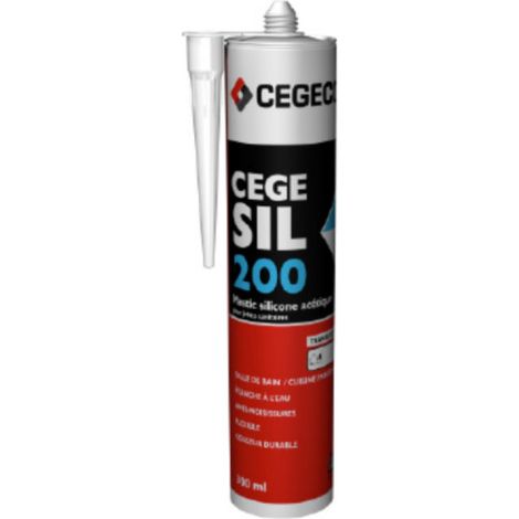 CEGECOL Cege Sil 200 - 300ml - 497864 Silikonkitt für Sanitärfugen