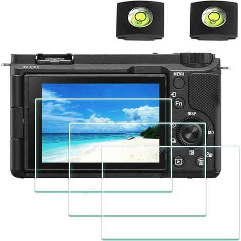 Protectores de pantalla para Fujifilm X-E5, Fuji XE5 y zapata, 0,3 mm, dureza 9H, vidrio templado, resistente a arañazos, sin burbujas - Paquete de 3 + 2 (1/5)